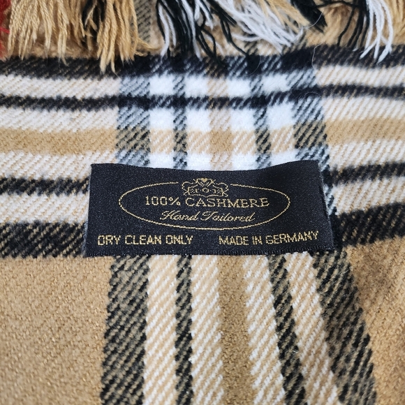 Unisex Classic Tartan Plaid Winter Scarf 💯  Cashmere Hand TAILORED / Germany - Picture 3 of 8